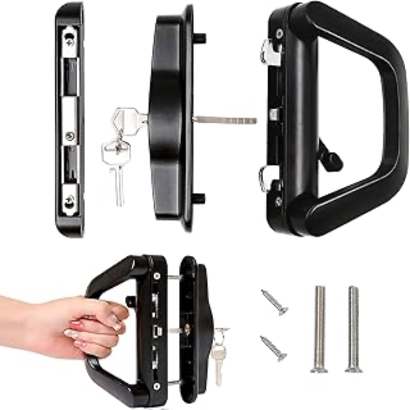 Sliding glass door handle 02